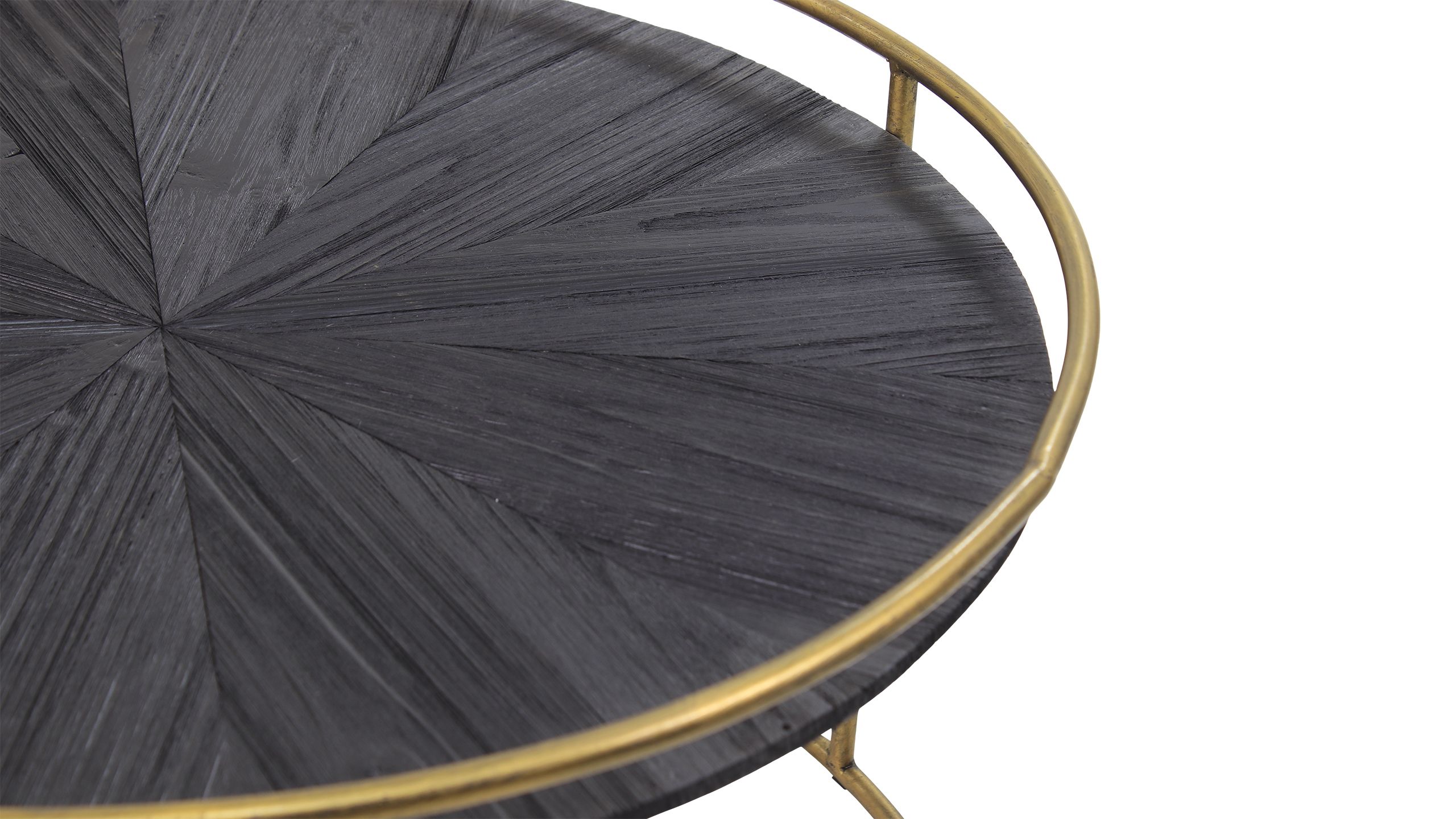 Salontafelset Black wood 706936 Caly ⌀76  x H43 cm