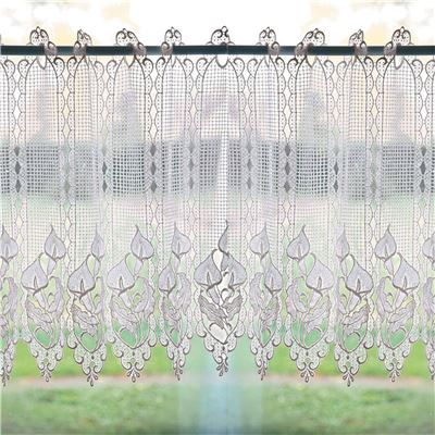 Brise-bise macramé motif arum