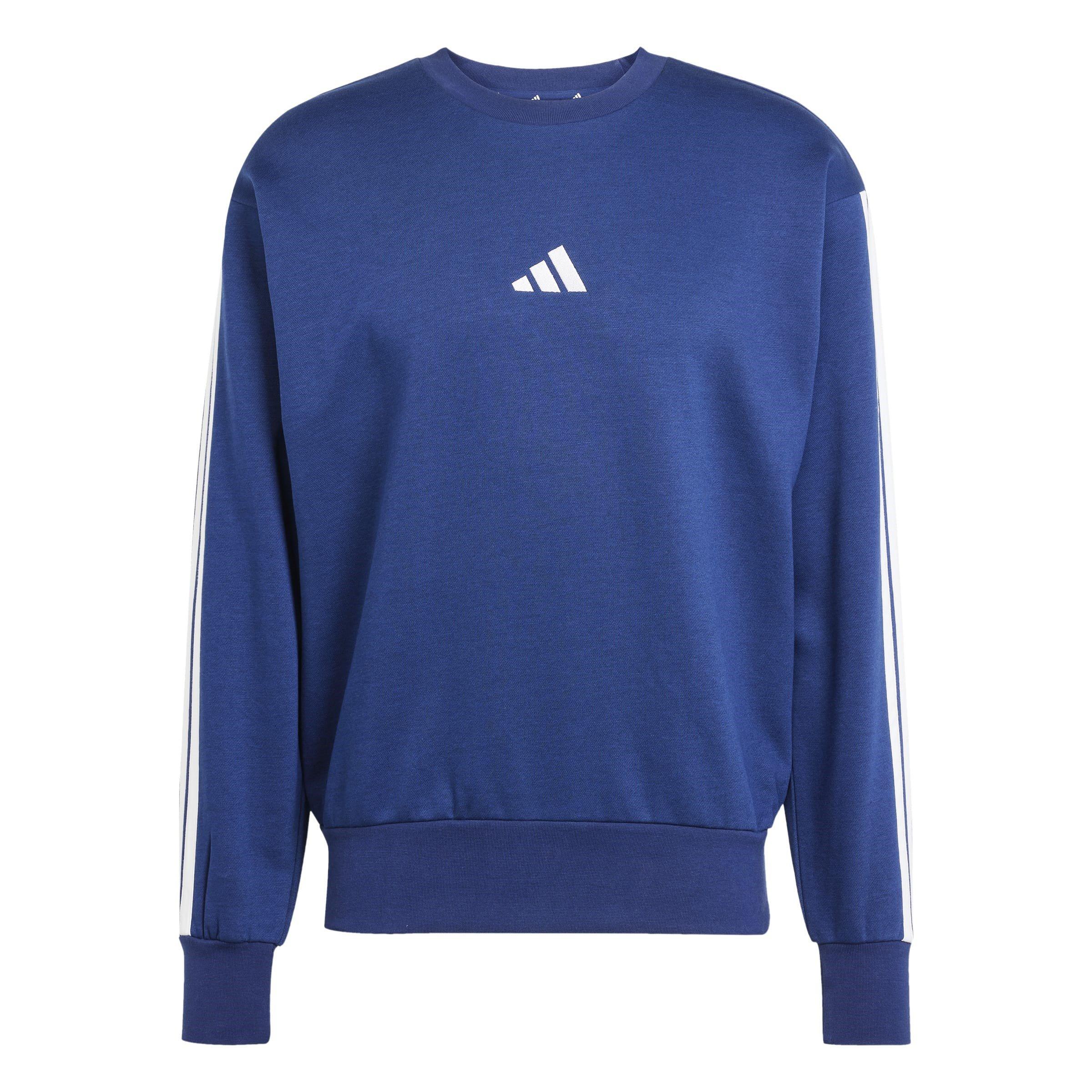 adidas Essentials 3-Stripes Fleece Sweatshirt Mens