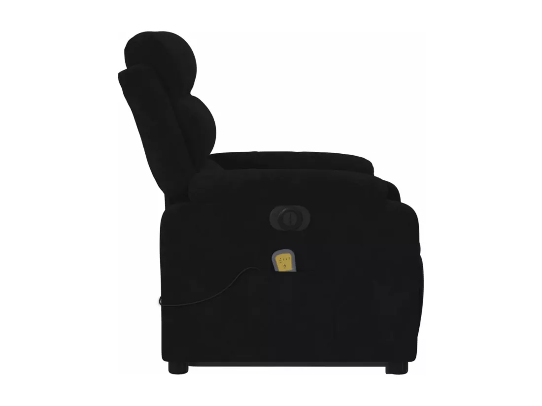 Fauteuil inclinable massant électrique noir velours