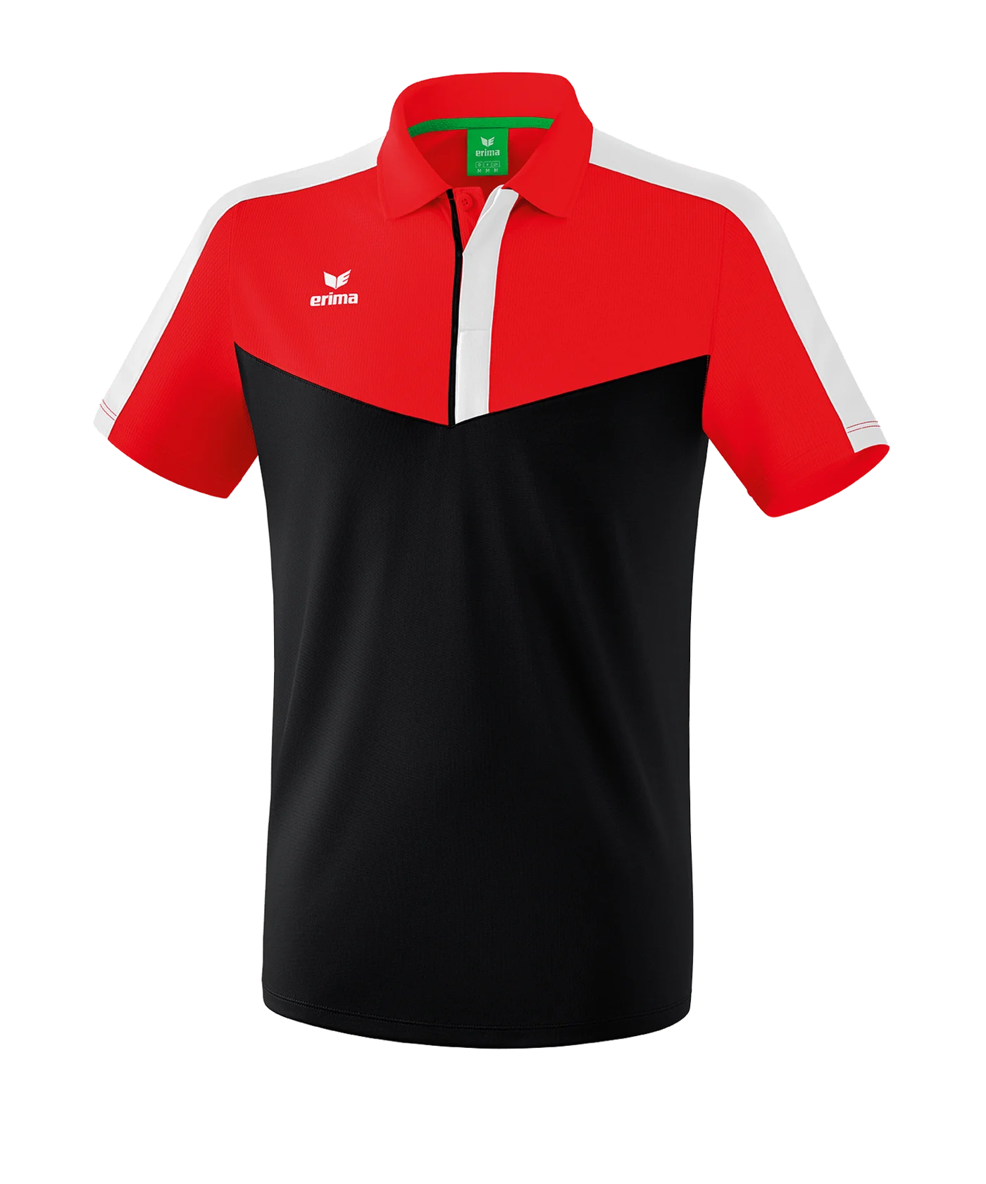 Erima Squad Poloshirt Rot Schwarz