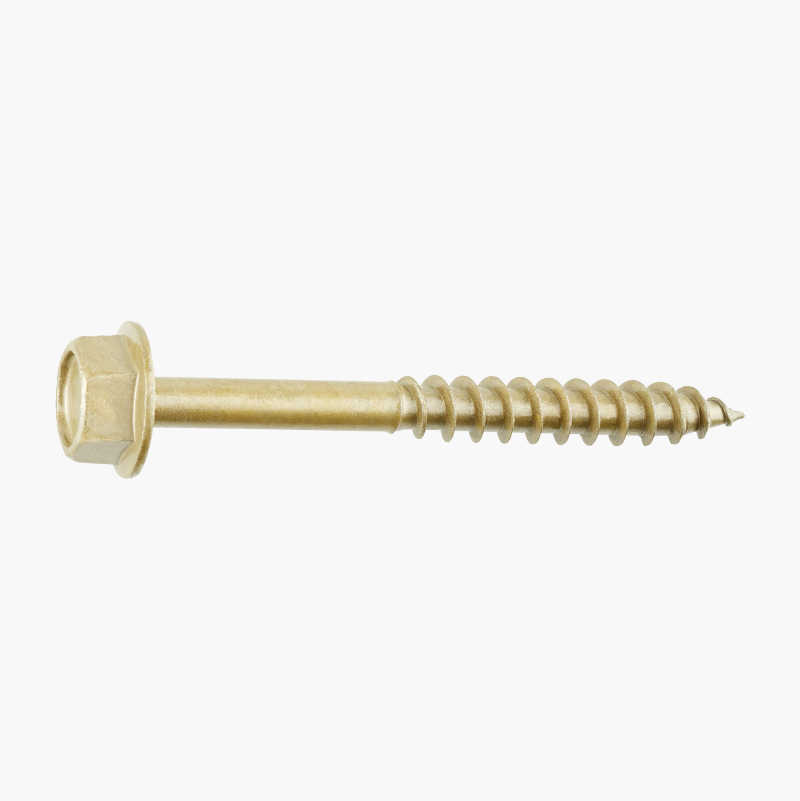 Treskrue sekskant, 6,5 x 75 mm, C4, 100 stk.