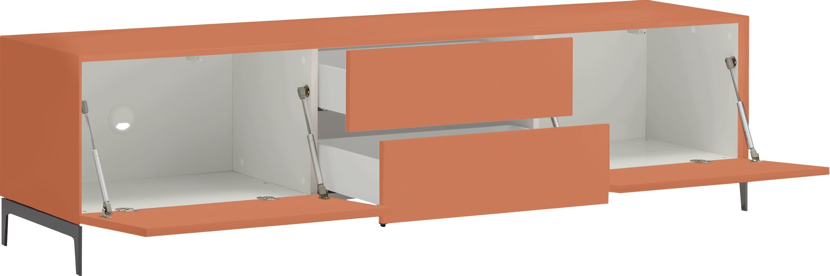 LUX Lowboard - Terra / B: 180.0 cm x T: 46.0 cm x H: 49.5 cm