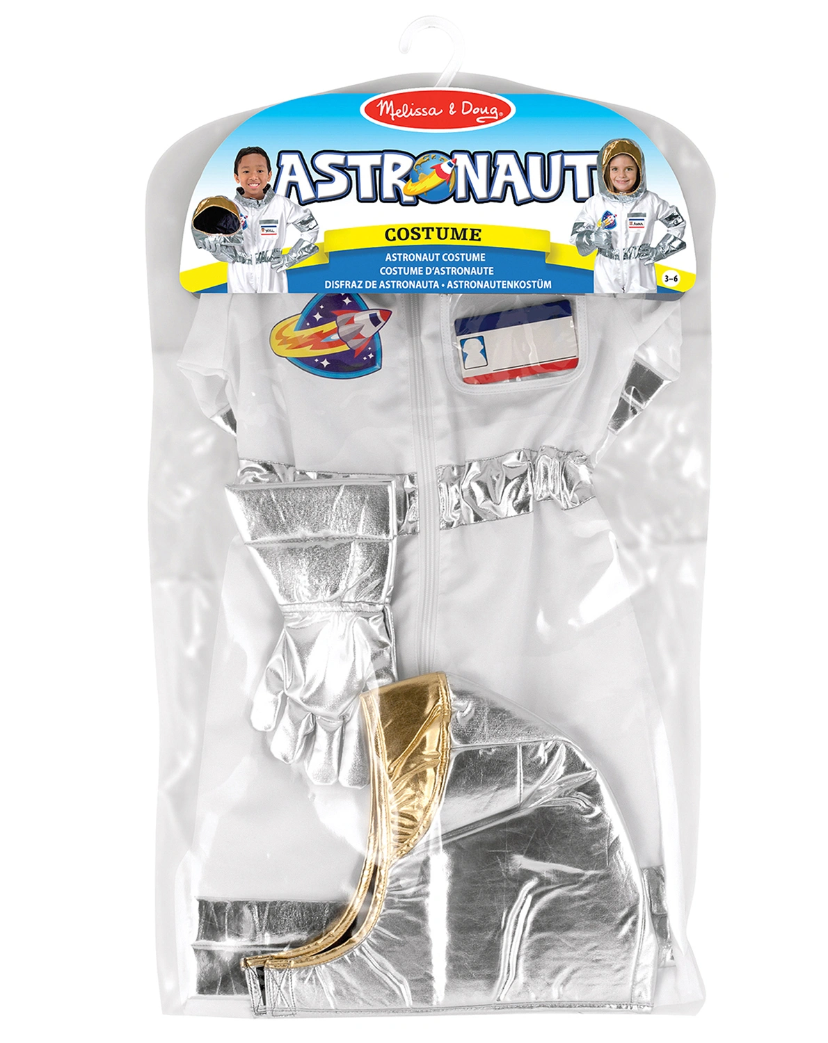 Kostümset ASTRONAUT (5-teilig)