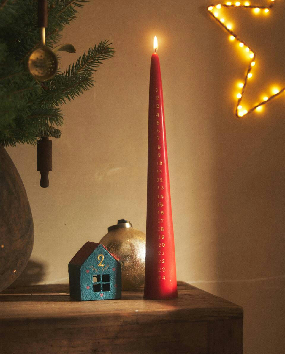 VELA DE CALENDÁRIO DO ADVENTO DE NATAL