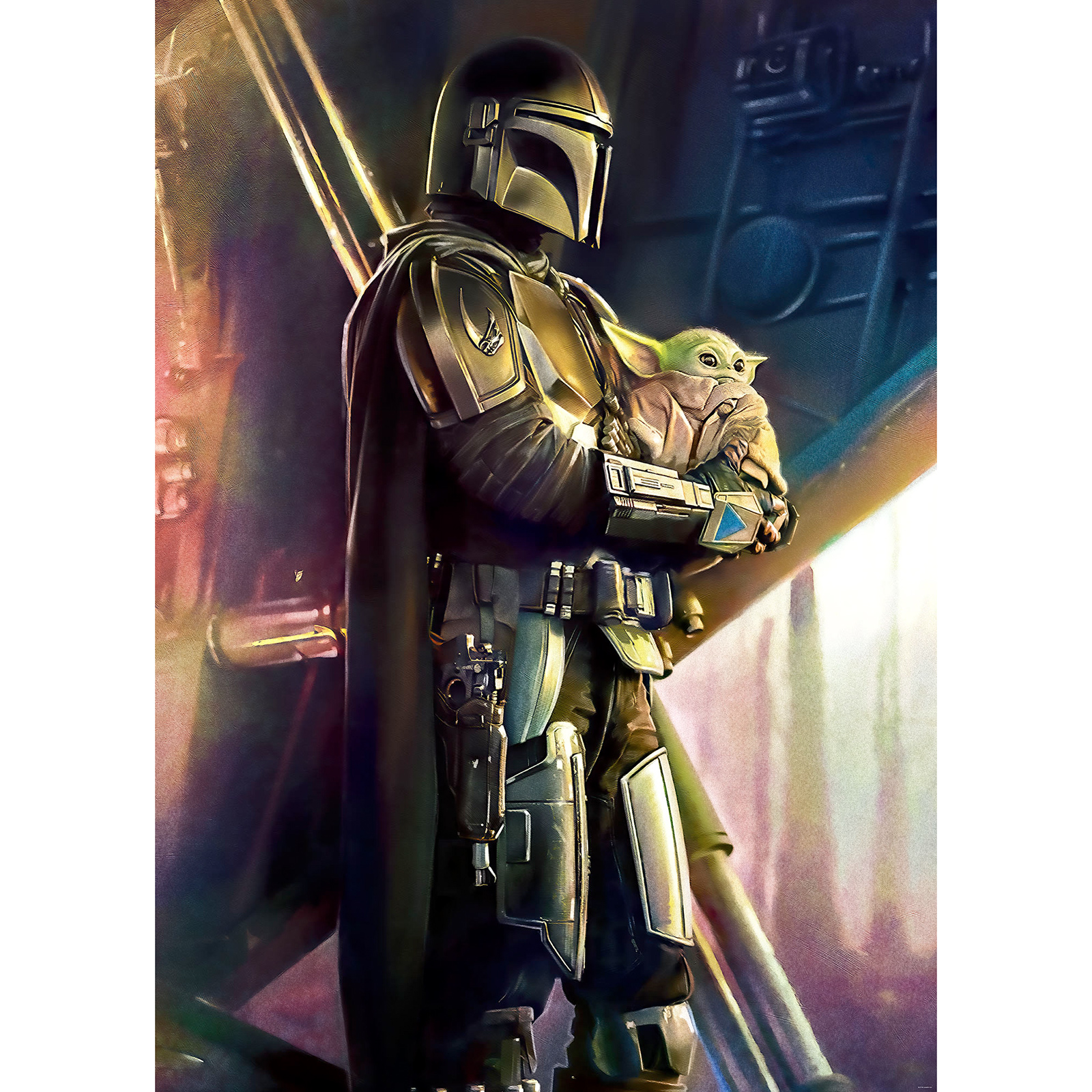 Vlies-Fototapete MANDALORIAN SAVIOR - 200x280 cm