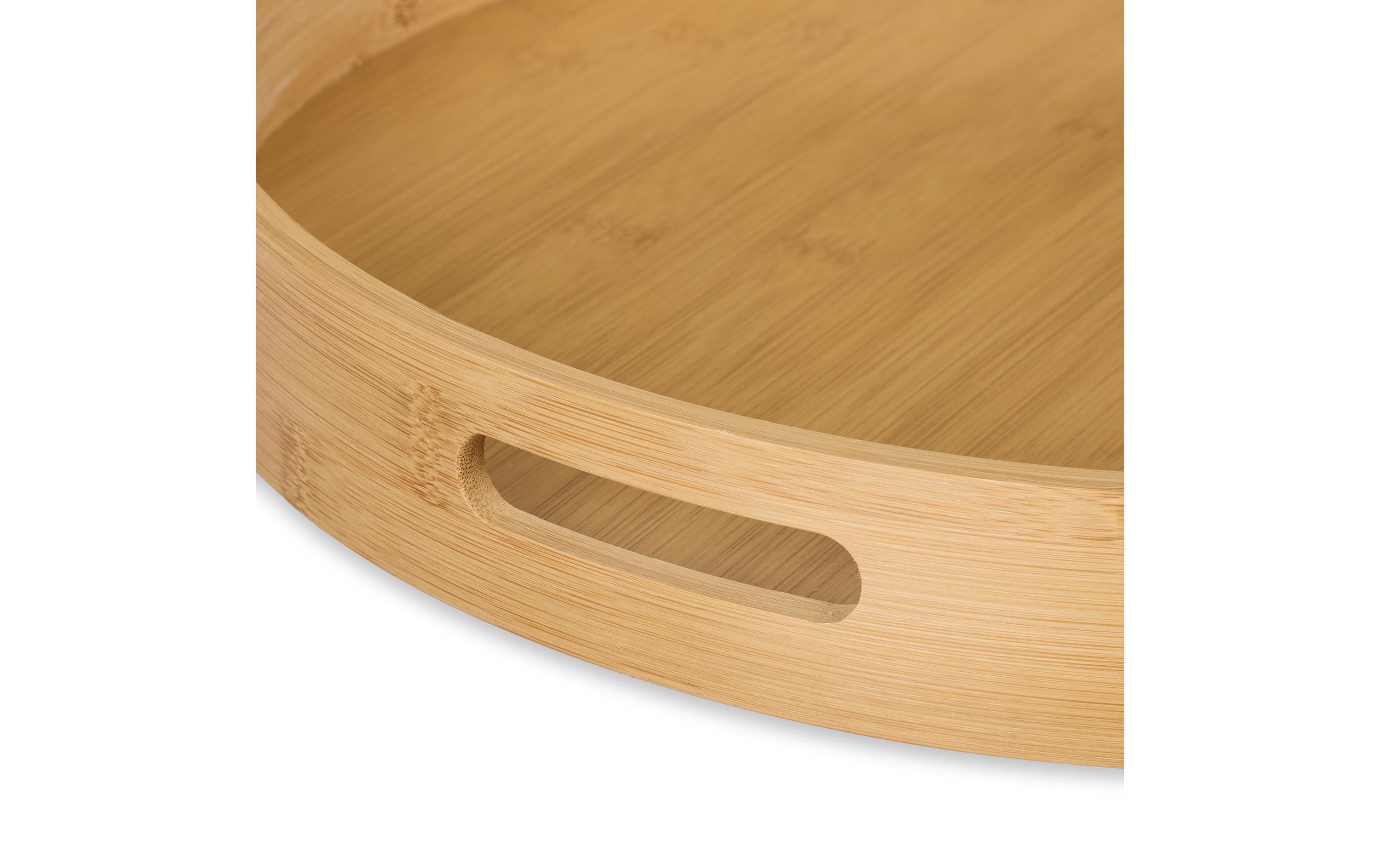 Serviertablett Natur, 5 x 40 cmRundes Serviertablett