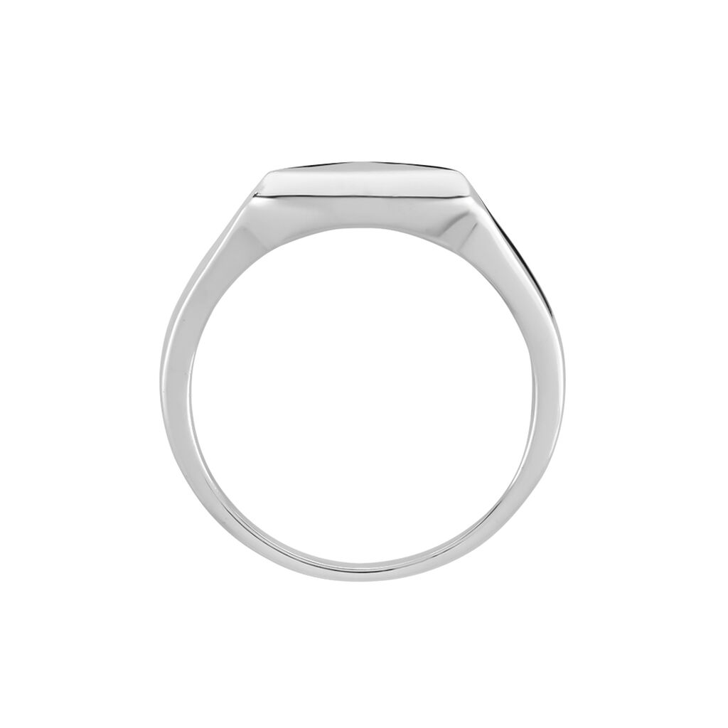 Chevalière Argent Blanc Sami