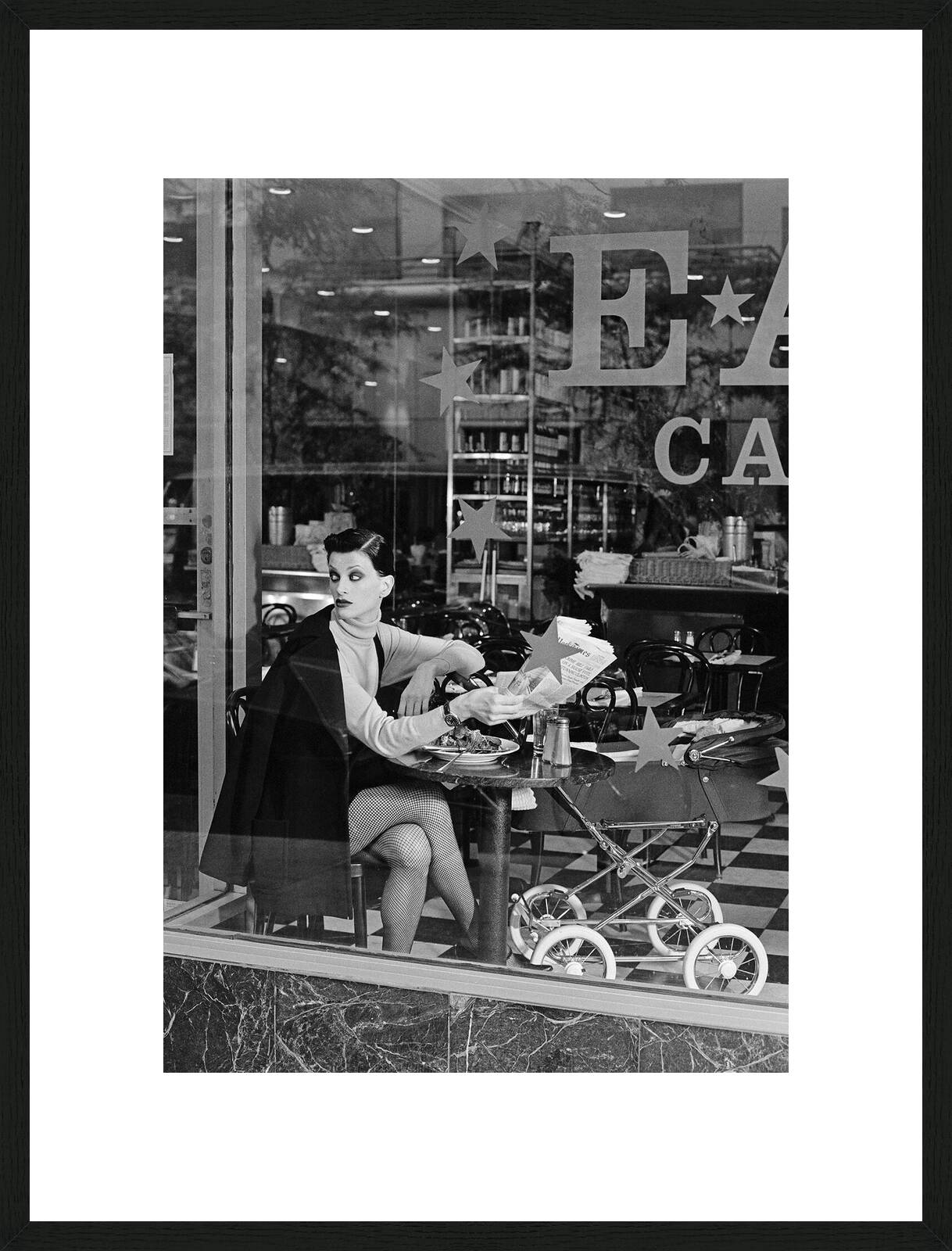 Coffee Shop by Patrick Demarchelier | Hearst | Trunk Archive - Limited Edition. Edition of: 150. Archive Stamp.