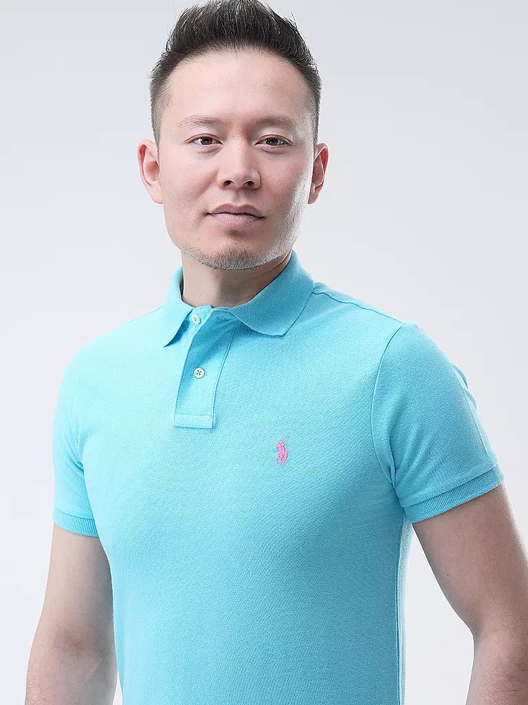POLO RALPH LAUREN Poloshirt Custom Slim Fit türkis