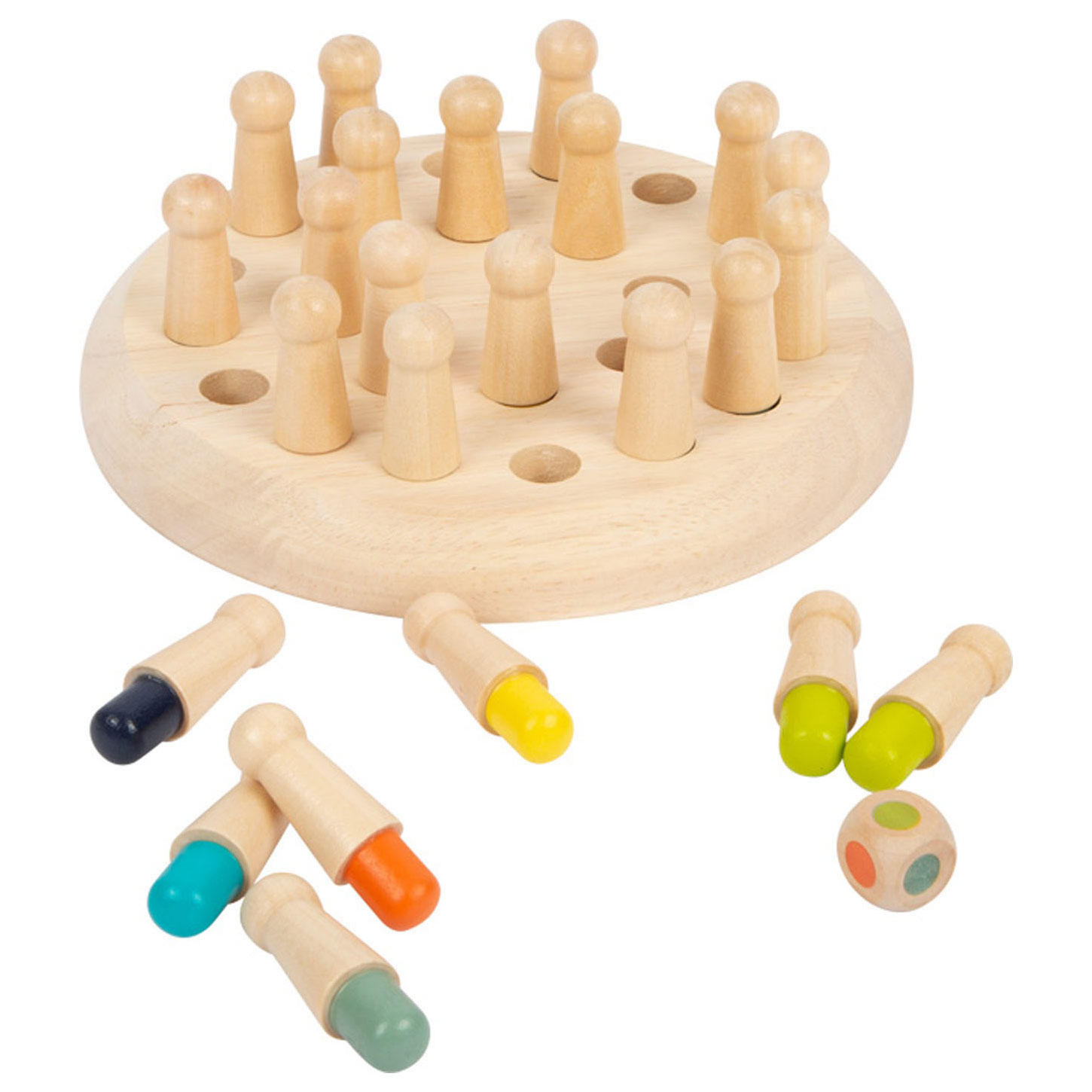 Small Foot-Houten Kleuren Memo Spel