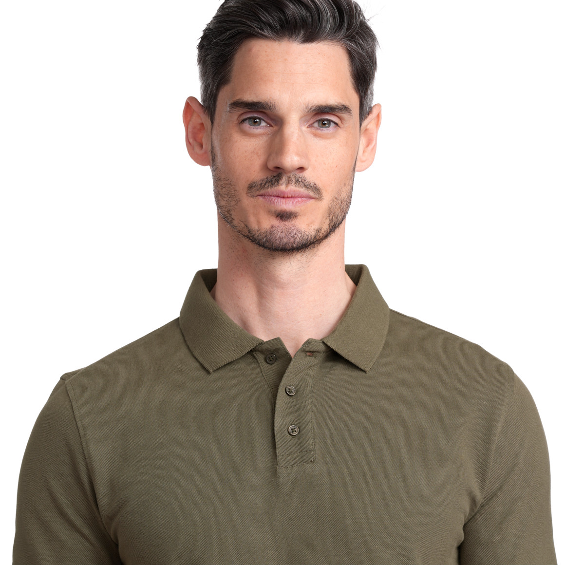 VanVaan Herren Poloshirt in Piqué-Qualität dunkelgrün