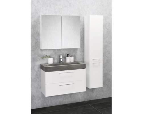 Verschil meubel wastafel Somero 60 x 38 cm beton