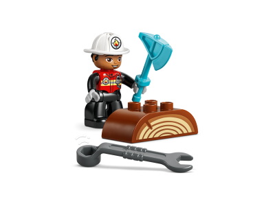 LEGO Brandweertruck met slang en brandweerman (10473)