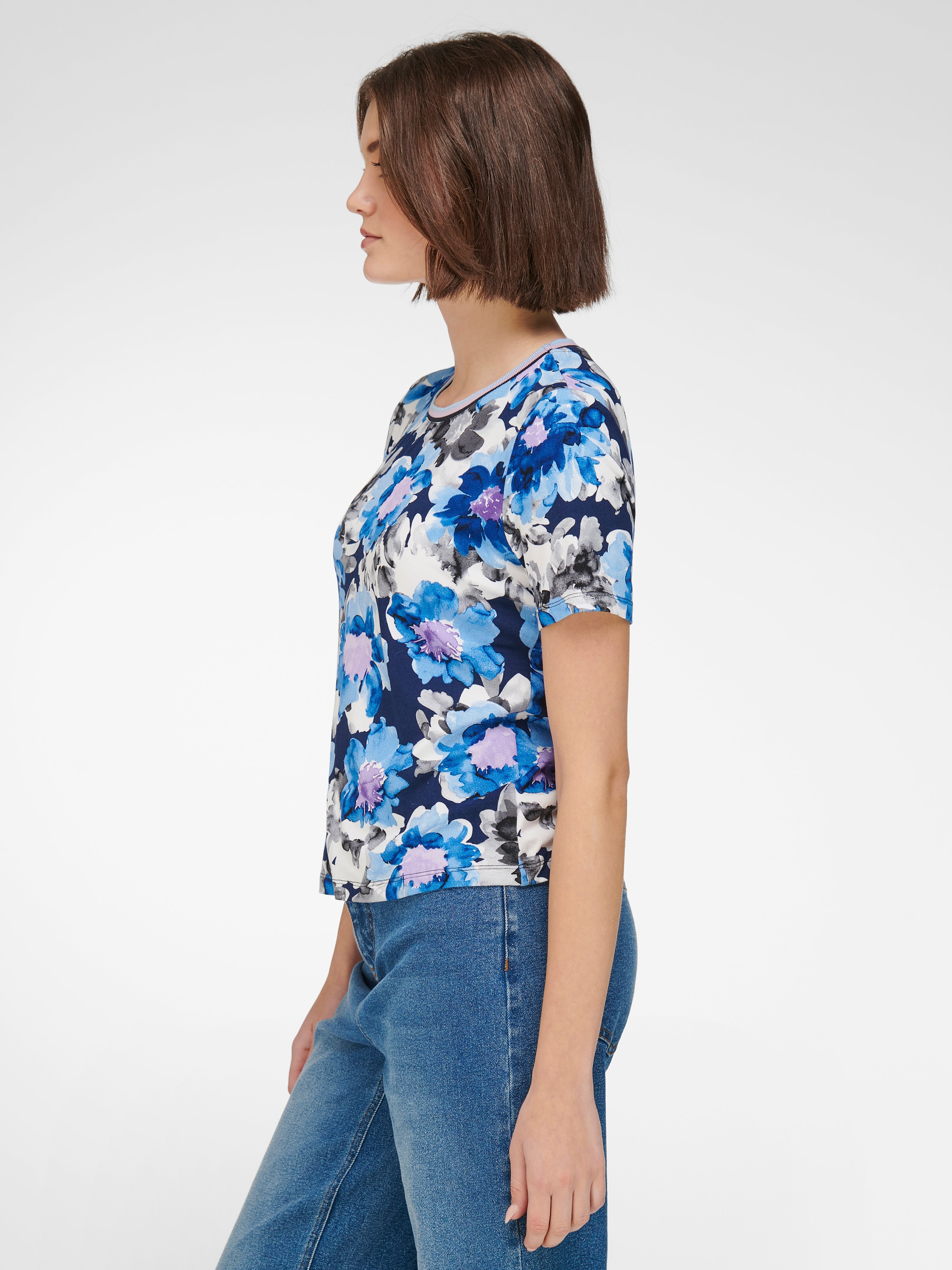 Rundhals-Shirt mit 1/2-Arm