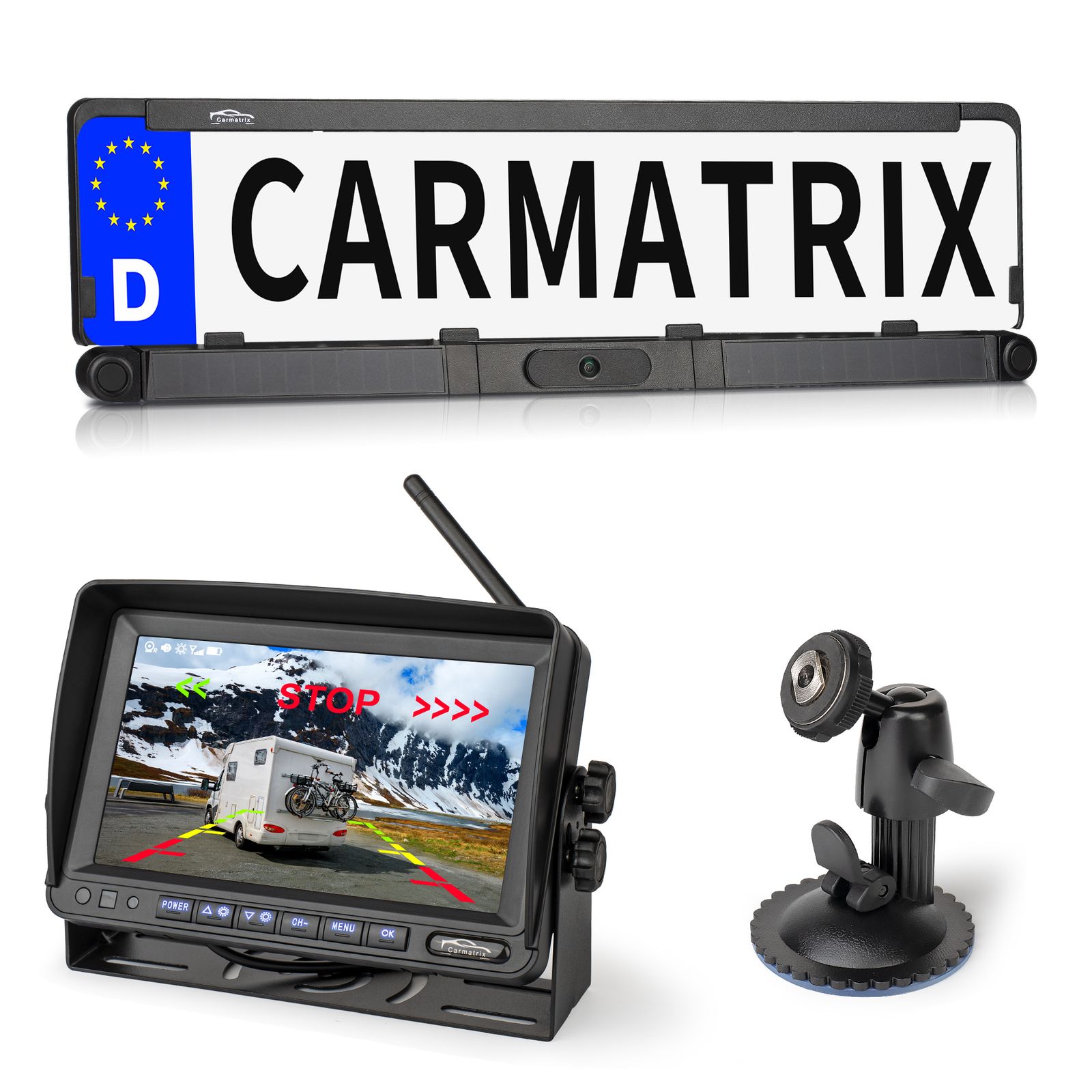 CARMATRIX Solar Rückfahrsystem mit 7