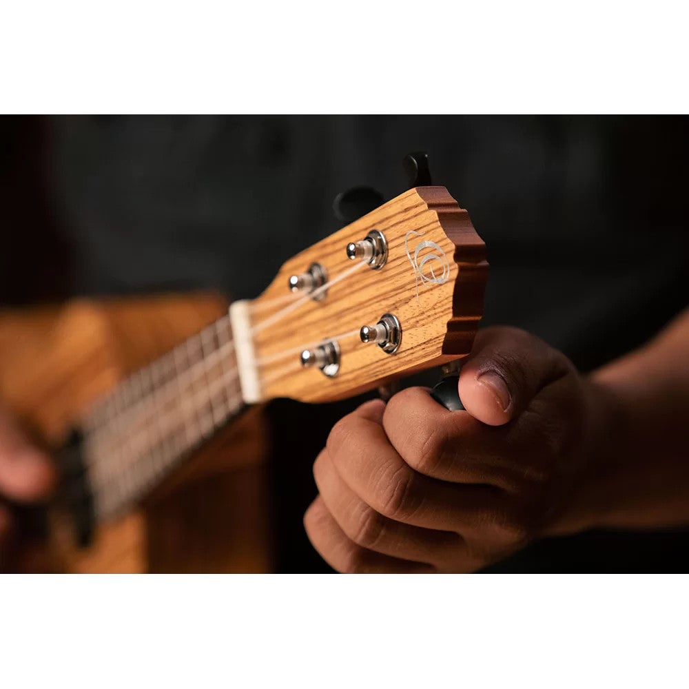 Ortega RFU10ZE Timber Series Natural E/A sopraan ukelele met gigbag