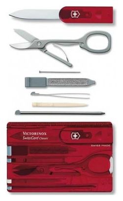 SwissCard Classic Victorinox rouge