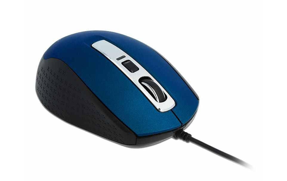 Maus 12621 Optical 5-Button BlauOptische 5-Tasten-USB-Maus mit DPI-Switch
