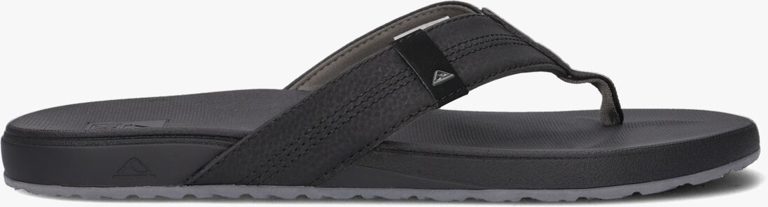 REEF zwarte reef teenslippers cushion bounce phantom