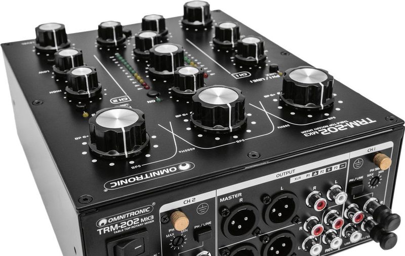 OMNITRONIC - TRM-202MK3 - Mengpaneel - Zwart - Robuust Ontwerp