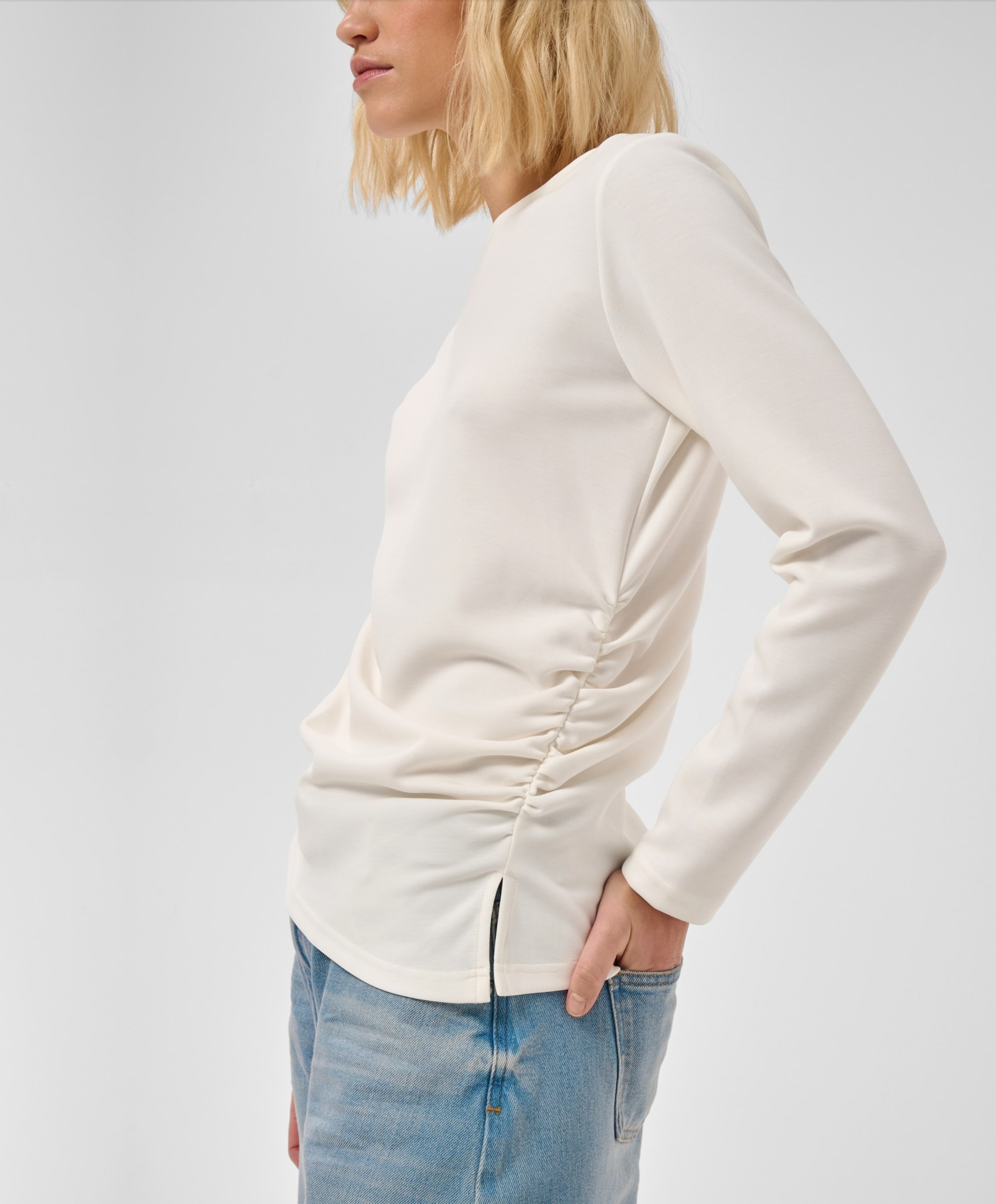 My Essential Wardrobe Dames longsleeve ecru