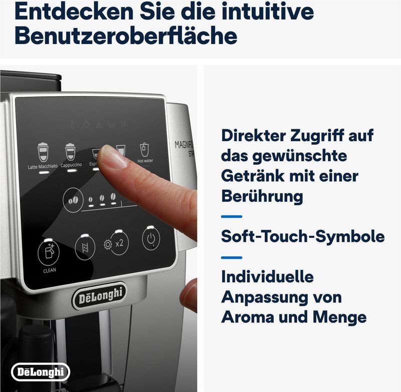 DeLonghi - ECAM220.80.SB - Volautomatische Espressomachine - Zilver - Koffiebonen
