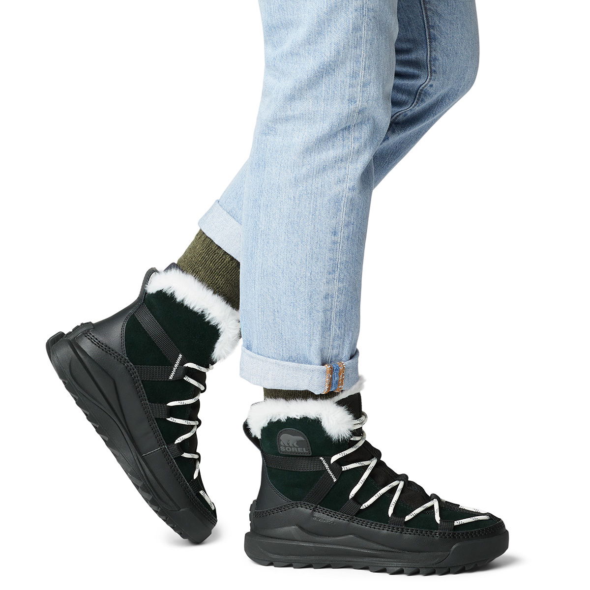 Sorel Ona Glacy Plus WP Vinter, dame (Black Sea Salt)