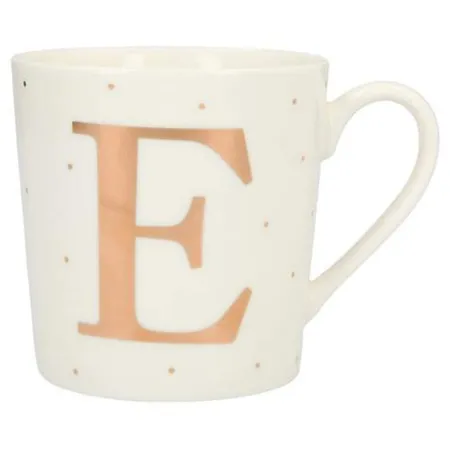 Depesche Porzellan Becher mit Buchstaben - E