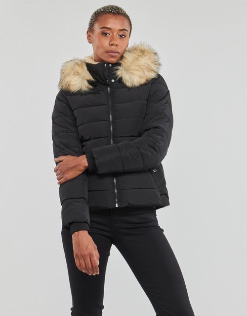Only - ONLNEWCAMILLA FUR HOOD JACKET CC OTW - Noir