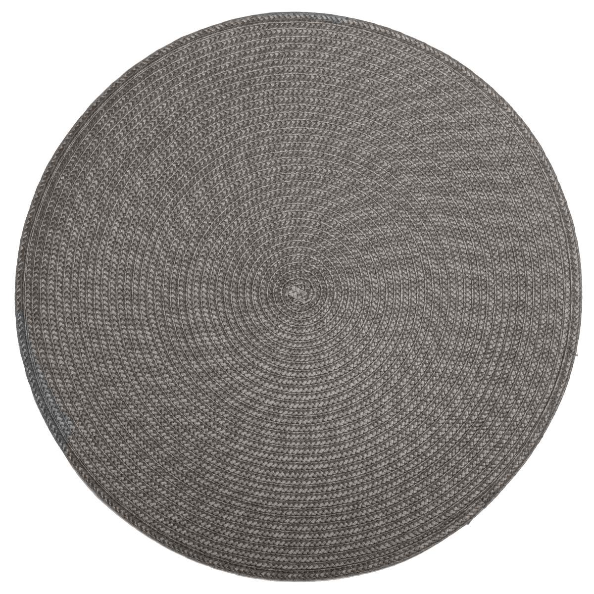 SET DE TABLE TRESSE ROND GRIS