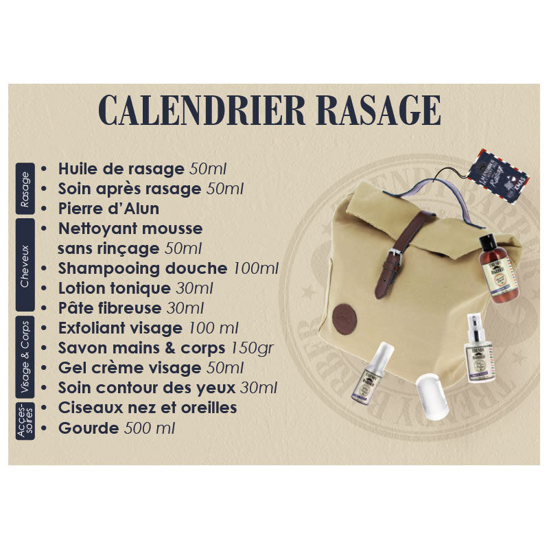 Calendrier de l'avent 2022 pour homme Trendy Barber pour les rasés
