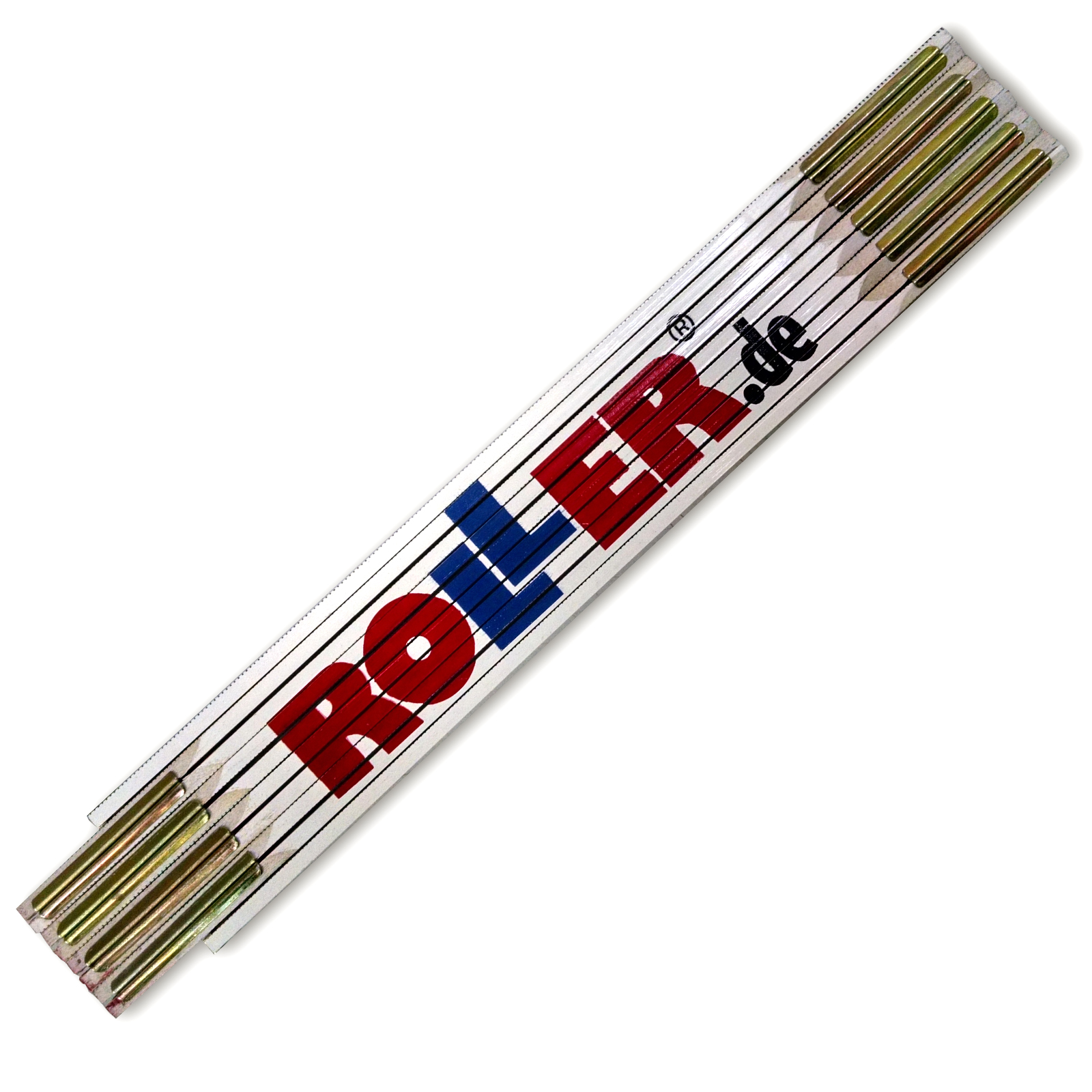 ROLLER Zollstock - weiß - Holz - 2 Meter