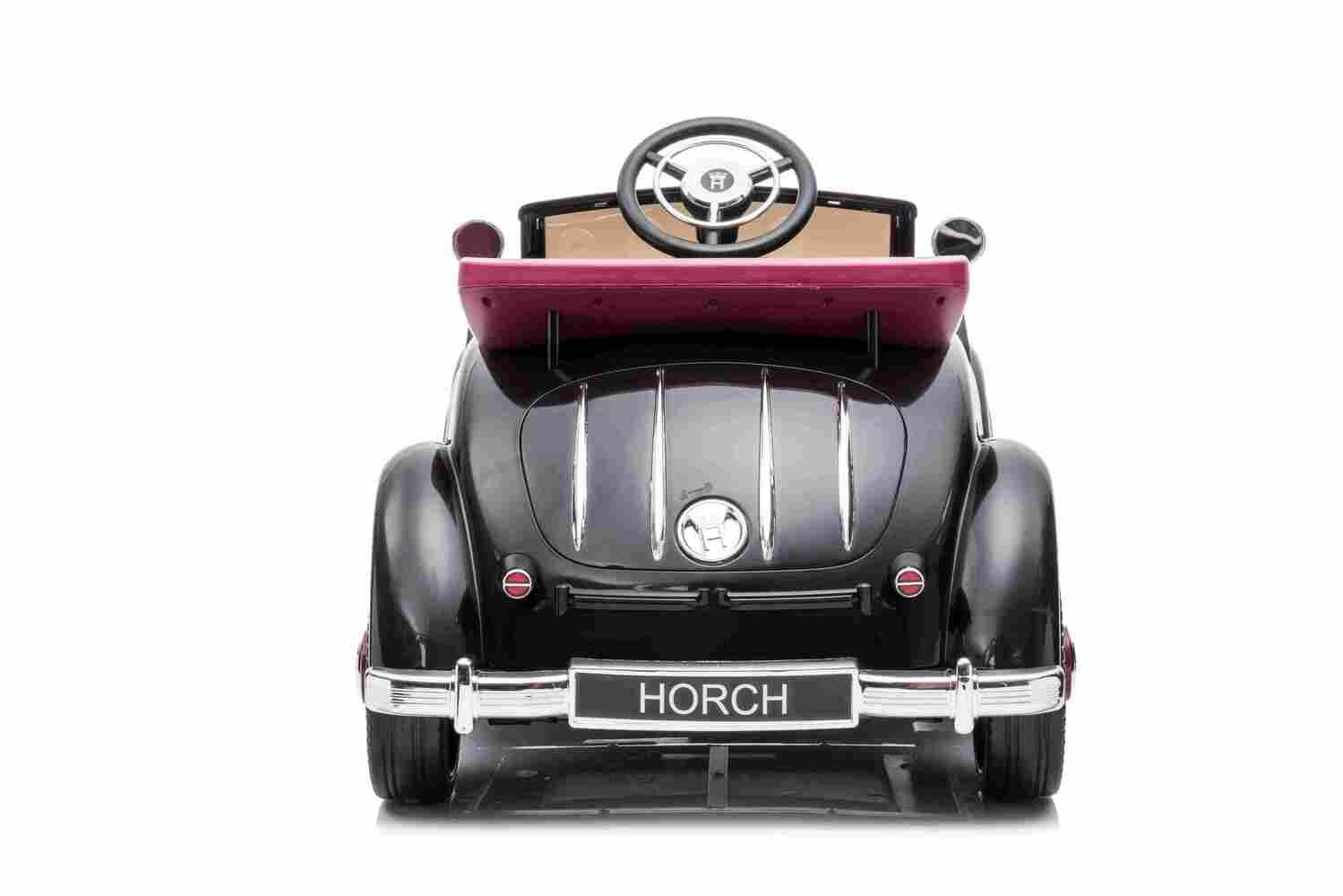Carrinho elétrico infantil BoGi Audi Horch, veículo infantil 930V 2x120W vintage EVA, 1 criança, 1 adulto.