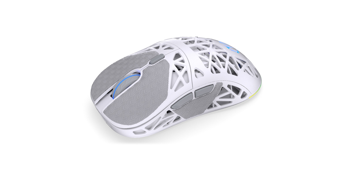 ENDORFYLIV Plus Wireless Onyx White gaming muis  (Wit, 26.000 DPI, ARGB, USB-C / 2.4 GHz / Bluetooth)