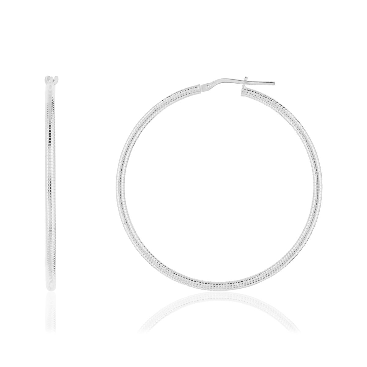 Créoles argent 925 40 mm