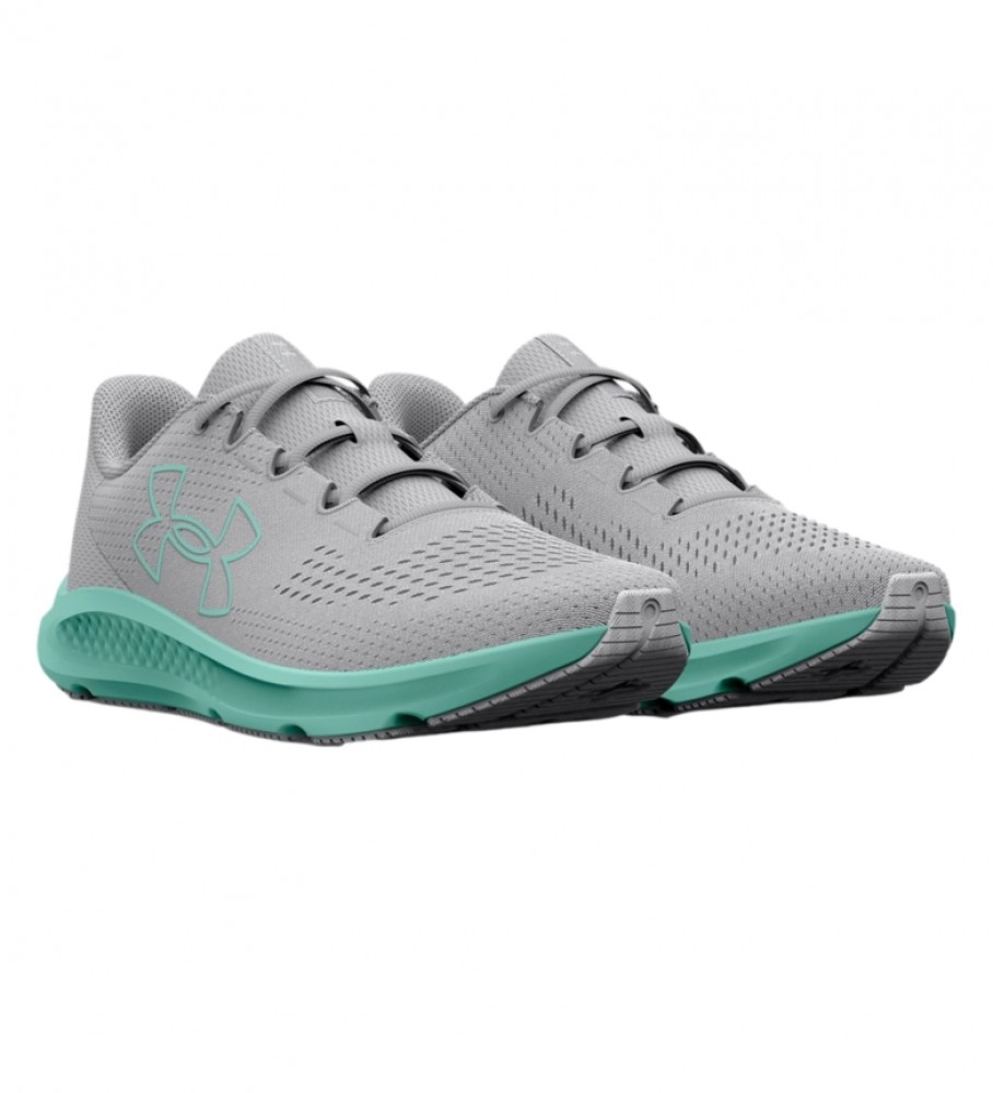 Tênis de corrida Under Armour UA Charged Pursuit 3 Big Logo cinza