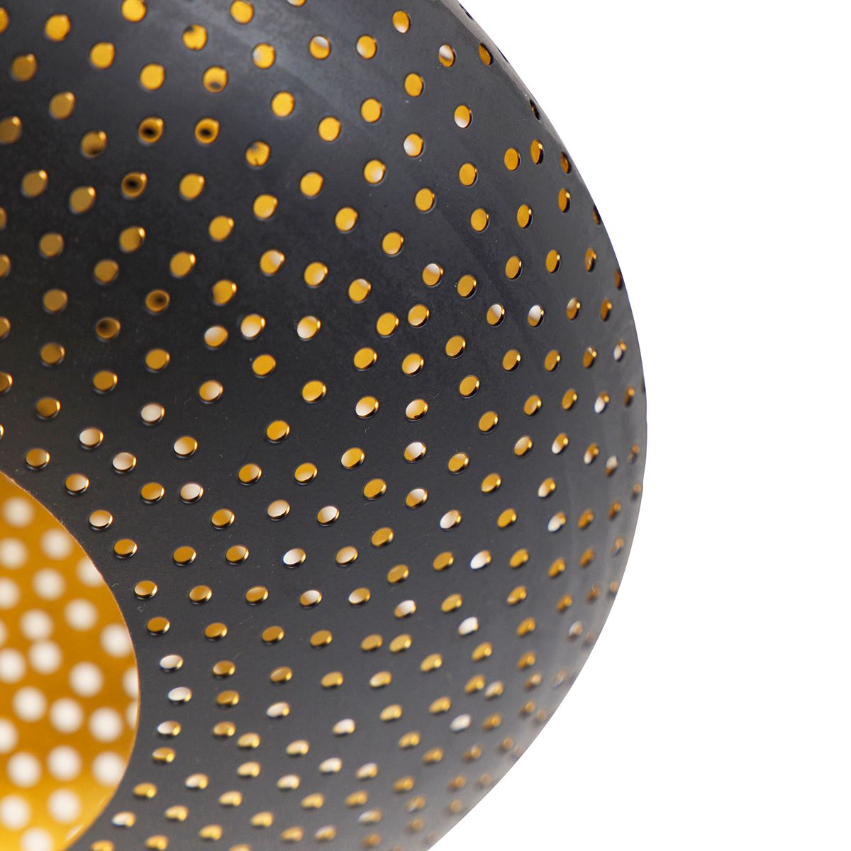 Smart plafondlamp zwart met goud 25 cm incl. Wifi P45 - Radiance