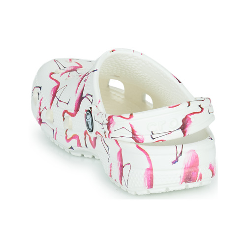 Crocs - CLASSIC POOL PARTY CLOG K - Blanc / Rose