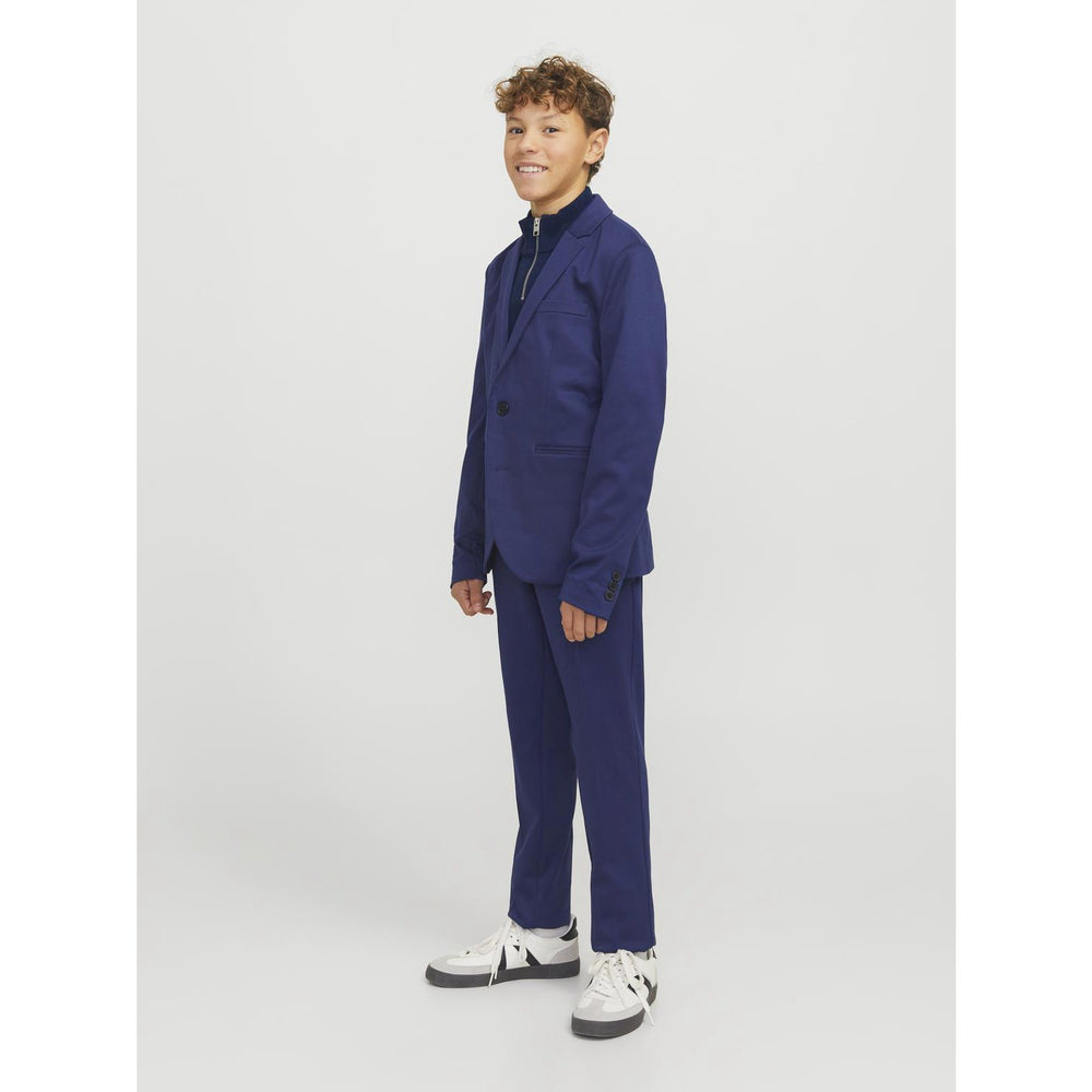 Køb Jack & Jones Junior Navy Blazer Jjeemil Strik Half Zip Noos Jnr