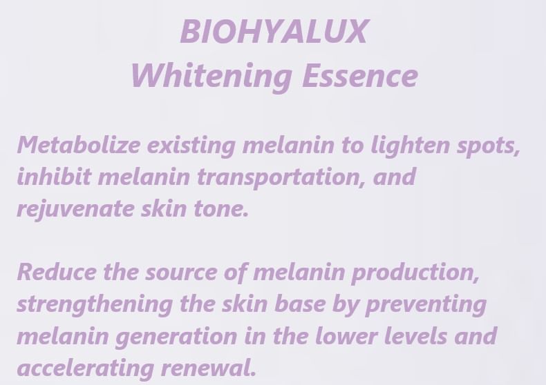 BIOHYALUX - Whitening Essence - 5 stuks