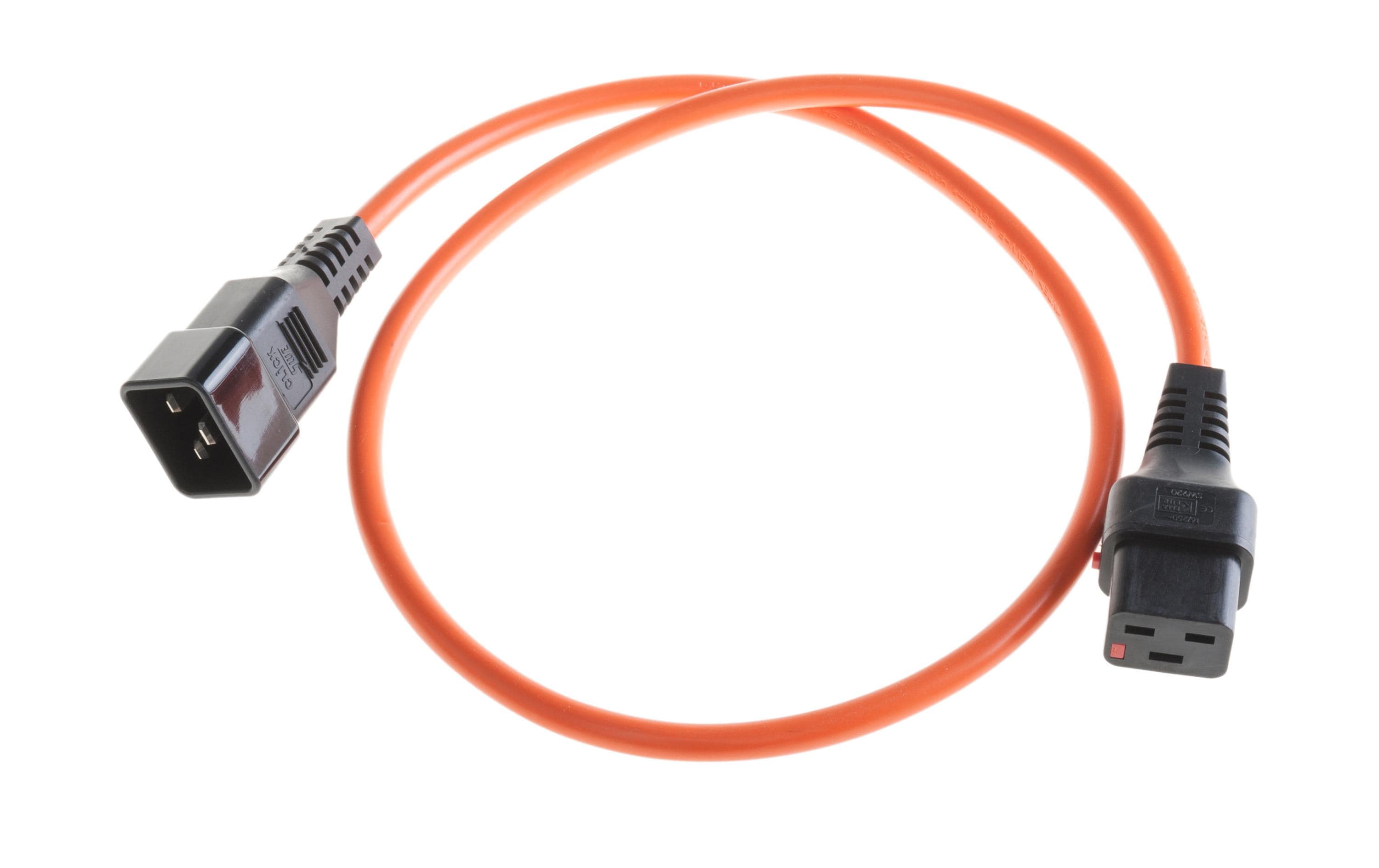 Gerätekabel 2 m C19-C20Netzkabel 2.0 m, orange