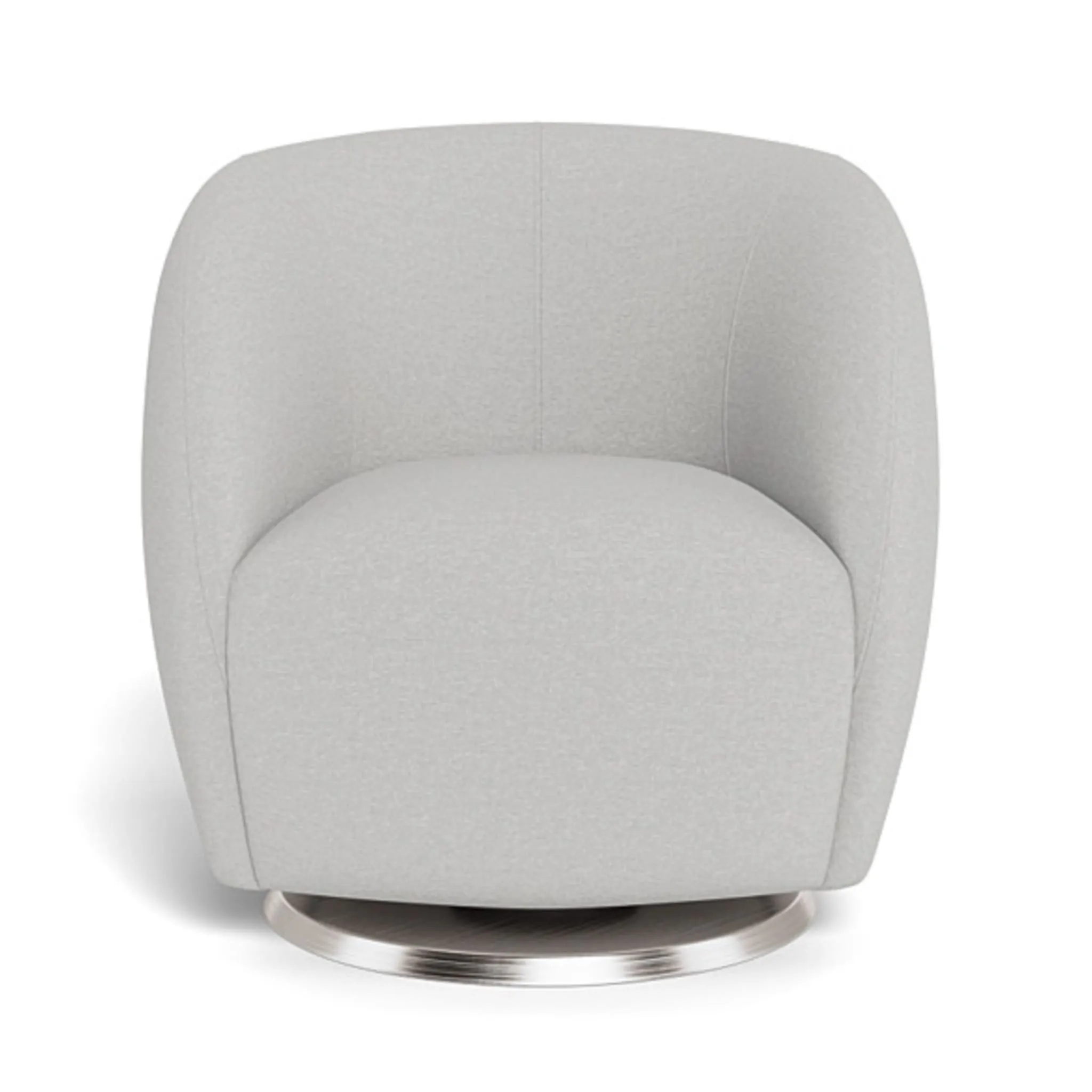 Monte Fauteuil Berçant et Pivotant Gem - Fog grey  Argent