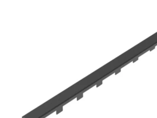 Blücher rist line COPENH.900 - Rist: 40x832mm- Farve: Sort- Rustfrit stål: AISI304/EN1.4301