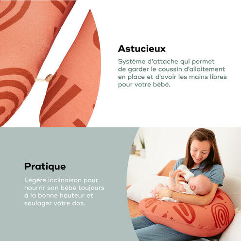 Coussin de grossesse B.LOVE Earth Terracotta - BABYMOOV