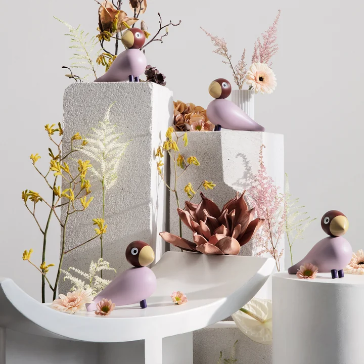 Kay Bojesen - Singvogel Flora, Year Bird 2024, pink