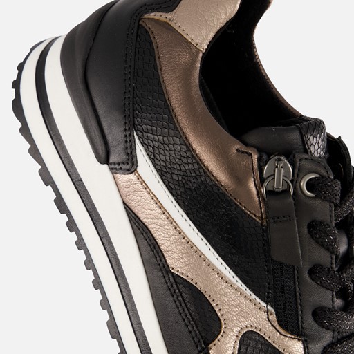 Gabor Sneakers zwart Leer