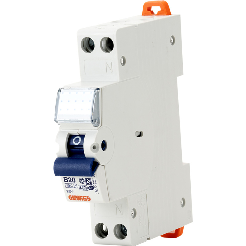 Gewiss installatieautomaat 1P+N B20 6KA