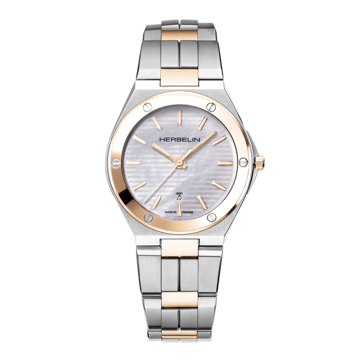 Montre femme Herbelin Cap Camarat acier bicolore
