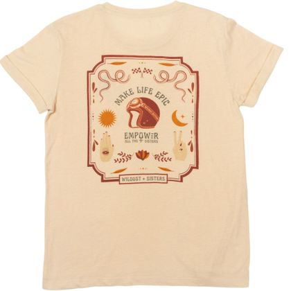 T-Shirt manches courtes Wildust MAKE LIFE EPIC - Beige
